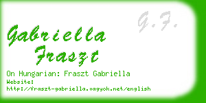 gabriella fraszt business card